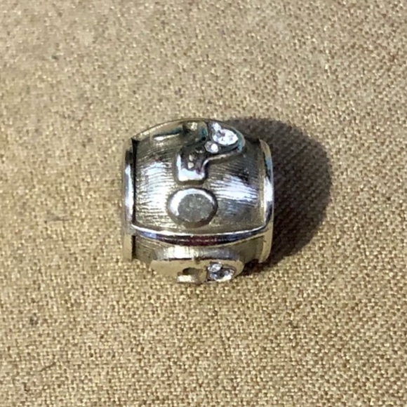 🆕 Brighton Alpha Question Mark (?) bead Retired Silver with crystals NWOT - Picture 2 of 5